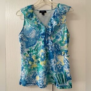 Chaps sleeveless blouse size petite large